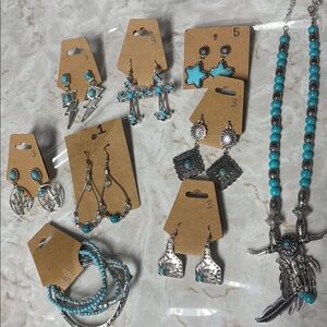 Turquoise jewelry bundle